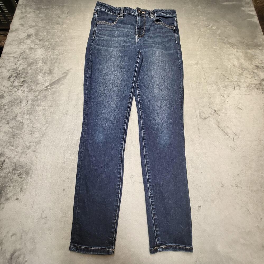 American Eagle Jeans Womens 12 Long Blue Jegging Medium Wash Stretch 5-Pocket